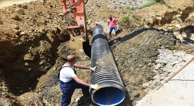 Giresun Belediyesi altyapı çalışmalarına devam ediyor