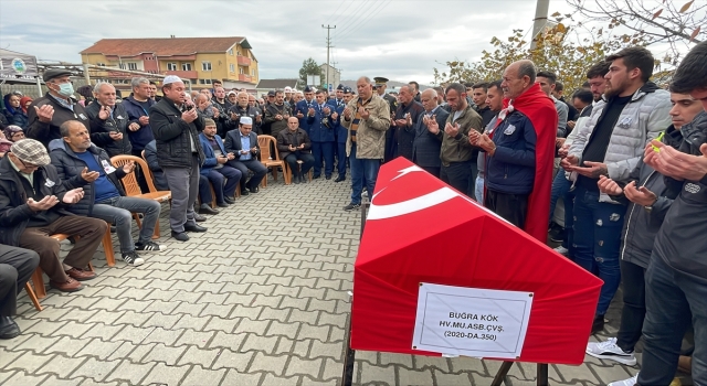 Hayatını kaybeden astsubay Zonguldak’ta defnedildi