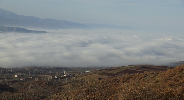 Tokat’ın üzerini sis tabakası kapladı