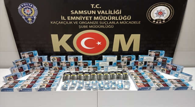 Samsun’da 11 bin 200 filtreli sigara kağıdı ele geçirildi