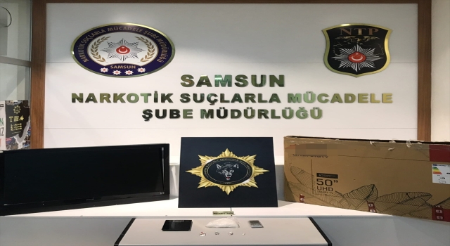 Samsun’da kargoyla gönderilen televizyonun içine zulalanmış uyuşturucu ele geçirildi