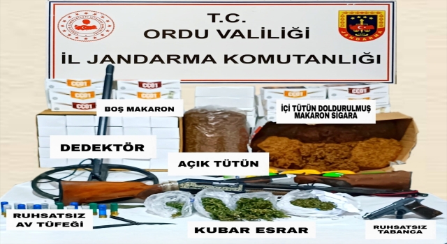 Ordu’da uyuşturucu operasyonunda 3 kişi yakalandı