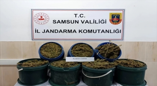 Samsun’da 17 kilo 700 gram esrar ele geçirildi