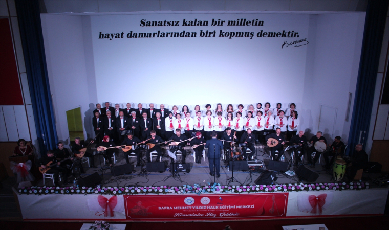 Bafra’da Türk Halk Müziği konseri düzenlendi