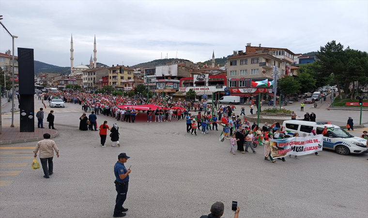 Kastamonu’da Filistin’e destek yürüyüşü düzenlendi