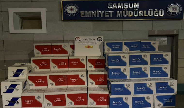 Samsun’da 1 milyon 80 bin makaron ele geçirildi