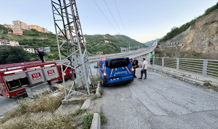 Trabzon’da yüksekten düşen kişi yaralandı