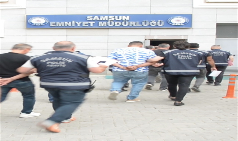 Samsun merkezli ”change araç” operasyonunda 30 zanlı yakalandı