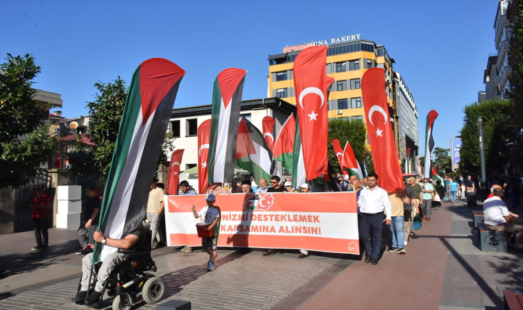 Trabzon’da Filistin’e destek yürüyüşü