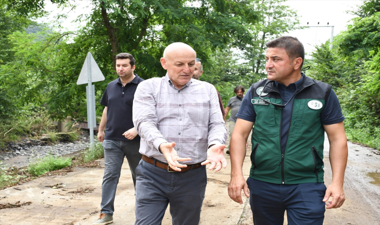 Terme ilçesinde taşkının neden olduğu sıkıntıların giderilmesi için çalışmalar sürüyor