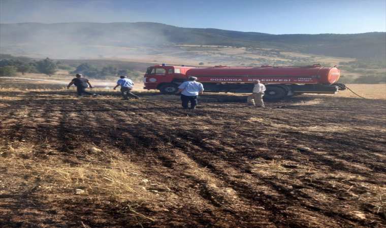 Çorum’da yangın nedeniyle 6 dekar alan zarar gördü