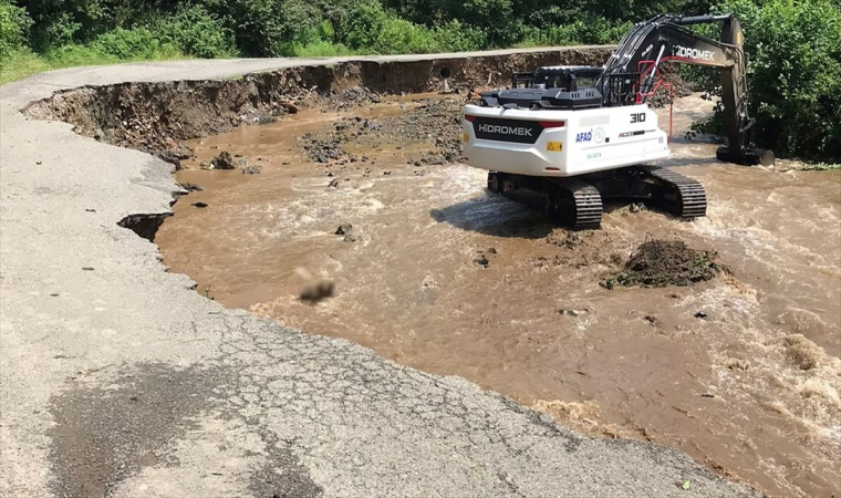 Giresun’da sağanağın ardından hasar tespit çalışmaları başladı