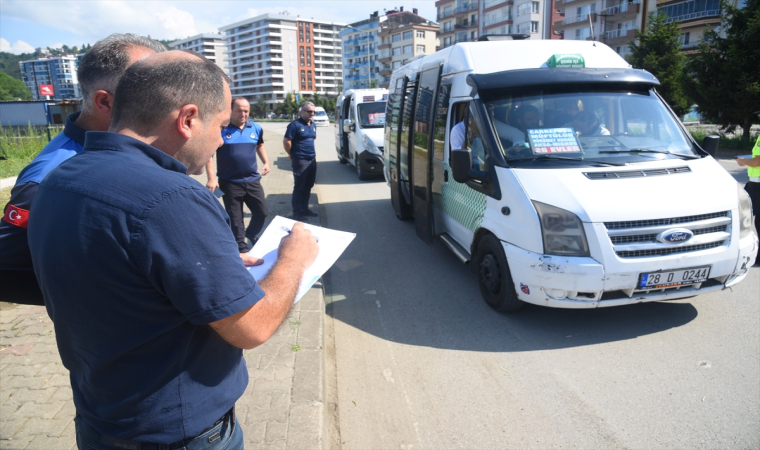 Giresun’da dolmuşlarda klima denetimi yapıldı