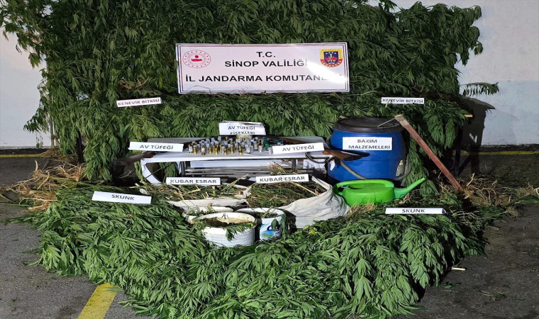 Sinop’ta 6 kilo 400 gram esrar ele geçirildi