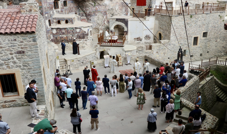 Sümela Manastırı’nda ayin yapıldı