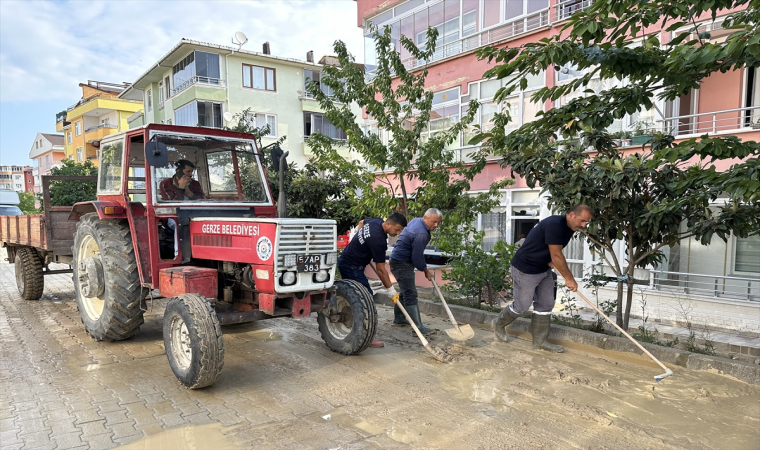 Sinop’taki sağanakta 87 evde hasar oluştu