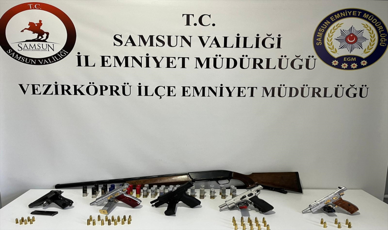 Samsun’daki denetimlerde 6 ruhsatsız silah ele geçirildi