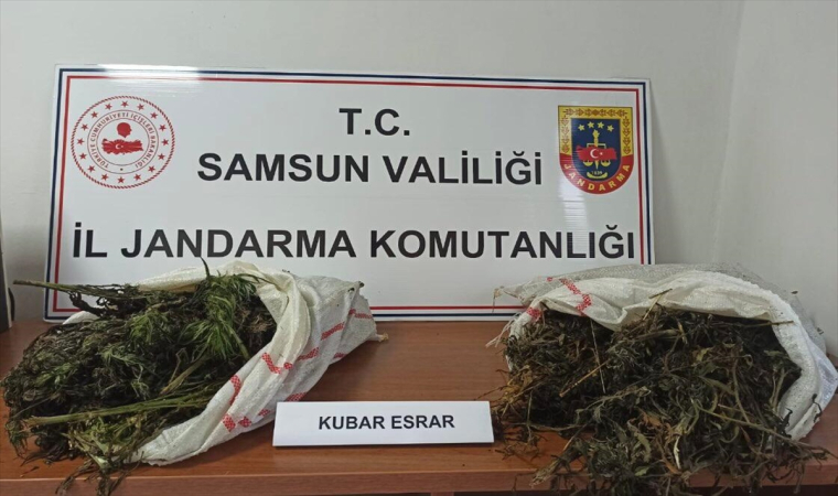 Samsun’da 6 kilo 930 gram kubar esrar ele geçirildi