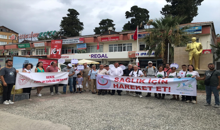 Sinop’un Gerze ilçesinde sağlıklı yaşam yürüyüşü yapıldı