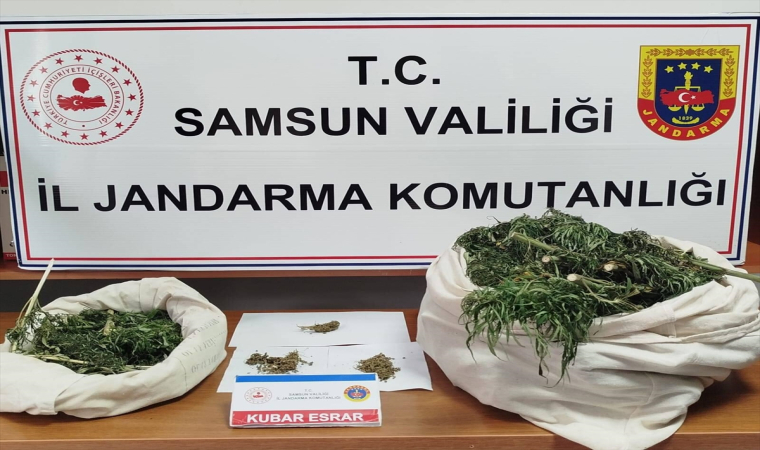 Samsun’da yaklaşık 10 kilogram esrar ele geçirildi