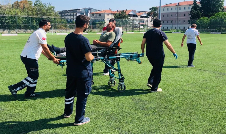 Kalp krizi geçiren kişi ambulans helikopterle hastaneye kaldırıldı