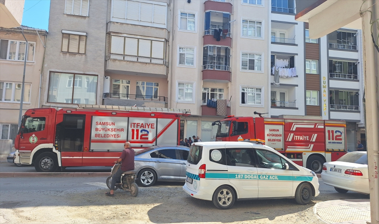 Samsun’da evde çıkan yangın hasara yol açtı