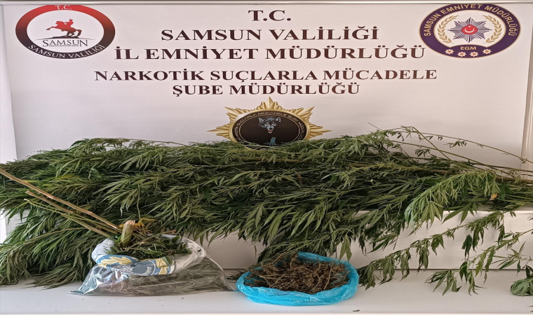 Samsun’da 1,2 kilogram esrarla yakalanan zanlı tutuklandı