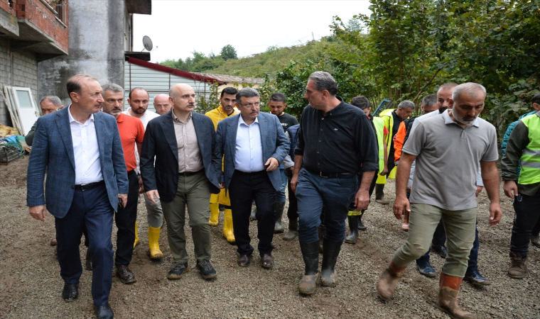 Bakan Yardımcısı İskurt, yağıştan etkilenen Araklı’da incelemede bulundu