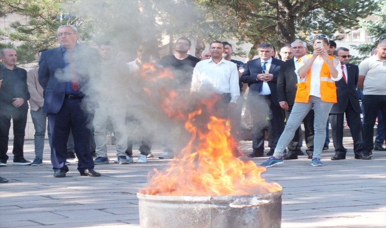 Turhal’da yangın tatbikatı gerçekleştirildi