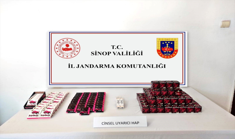 Sinop’ta iş yerinde cinsel içerikli hap satan zanlı yakalandı