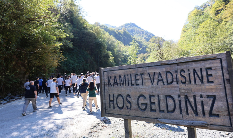 Arhavi Kamilet Vadisi’nde Dünya Yürüyüş Günü etkinliği düzenlendi