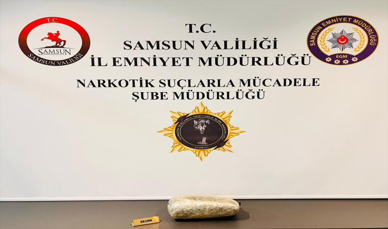 Samsun’da adresinde uyuşturucu bulunan zanlı yakalandı