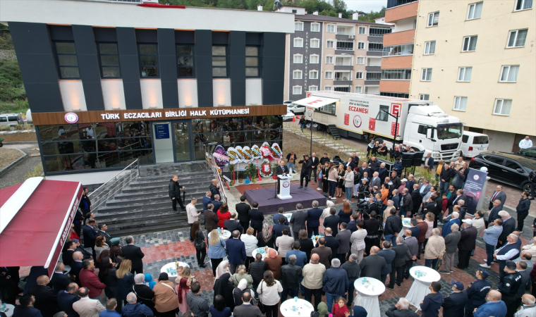 Türk Eczacıları Birliğince Bozkurt’ta yaptırılan kütüphane açıldı