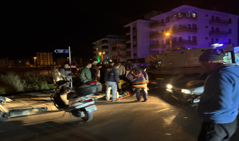 Çorum’da otomobille çarpışan motosikletin sürücüsü yaralandı