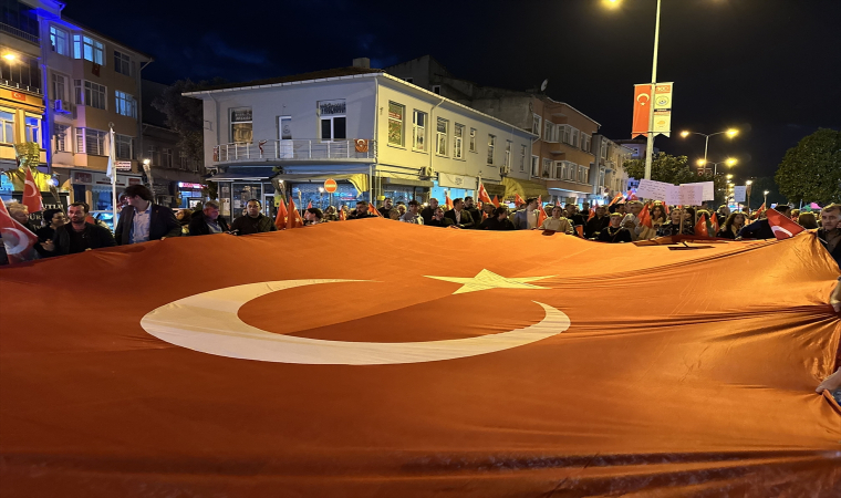 Gerze’de Cumhuriyet’in 101. yıl dönümü için yürüyüş düzenlendi