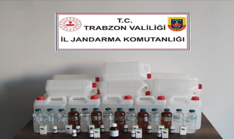 Trabzon’da sahte içki operasyonunda 1 şüpheli yakalandı