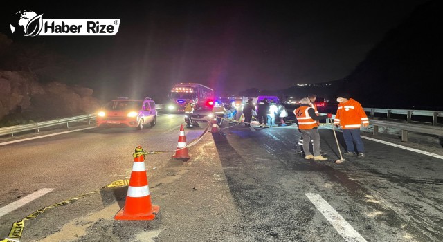 Anadolu Otoyolu'nda trafik kazasındaölü ve yaralılar var