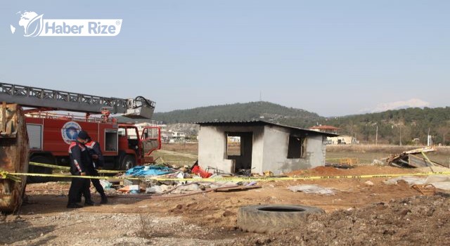 Barakada çıkan yangında emekli öğretmen ölü bulundu