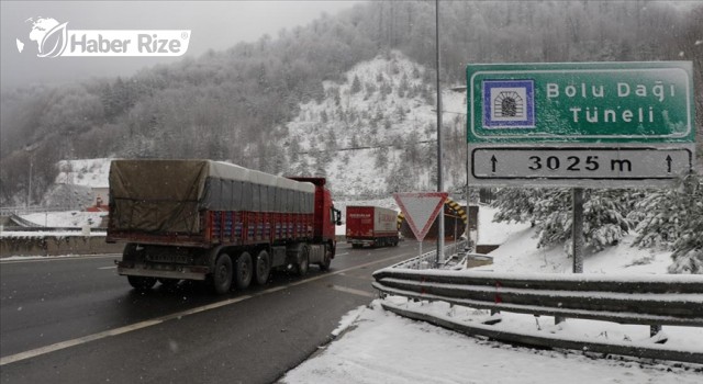 Bolu Dağı’nda kar yağışı başladı