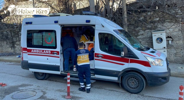 Karabük'te istinat duvarından düşen kişi yaralandı