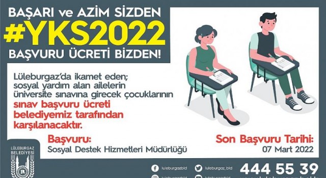 Lüleburgaz’da öğrencilere YKS desteği!