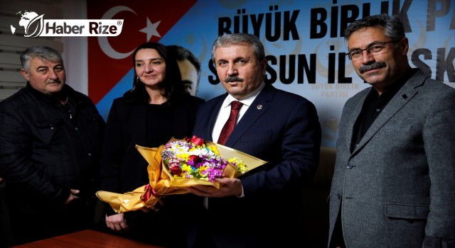 BBP Genel Başkanı Destici, Samsun'da