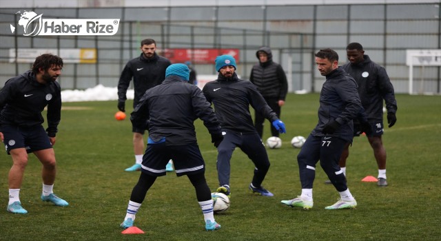 Çaykurrizespor - Trabzonspor maçının hazırlıklarını Sürdürdü