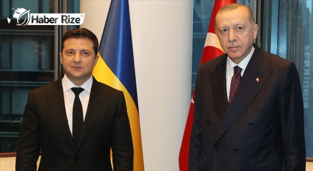 Cumhurbaşkanı Erdoğan, Ukrayna Devlet Başkanı Zelenskiy ile görüştü