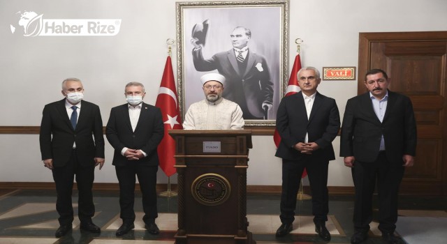 Diyanet İşleri Başkanı Erbaş, Vali Çakır'ı ziyaret etti