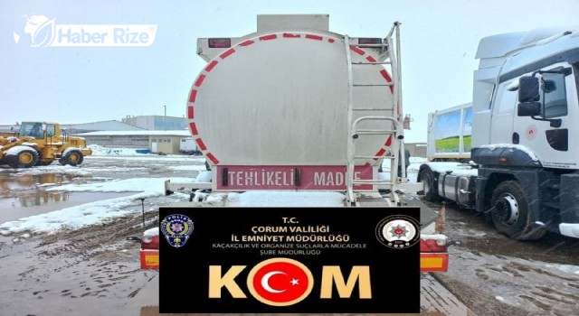 Kaçak karışımlı akaryakıt ele geçirildi