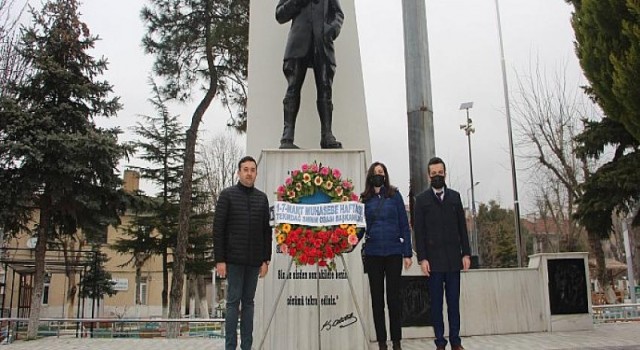 Muhasebeciler Ata’ya çelenk sundu