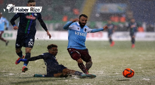 Trabzonspor, ligde ikinci yenilgisini Rize deplasmanında aldı