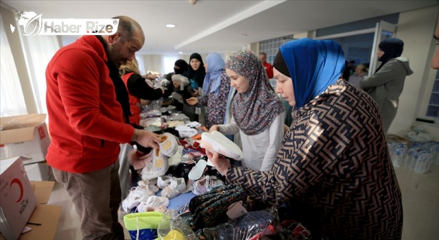 Türk Kızılay'dan, savaş mağdurlarına giyim yardımı