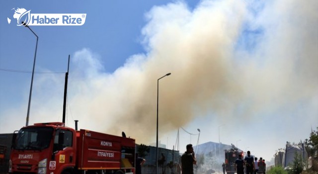 Atık Toplama Merkezinde Yangın Çıktı